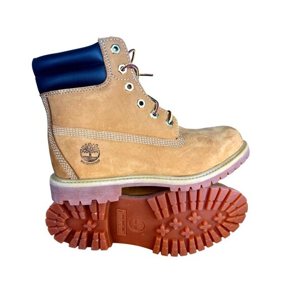 Timberland Womens 6-Inch Premium Waterproof Boots Ortholite Wheat Size 8M - Picture 12 of 16